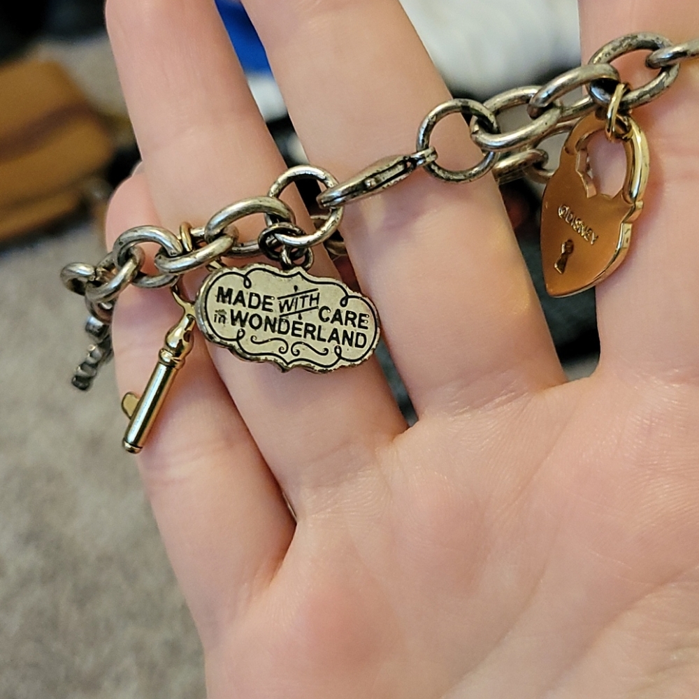 Hot Topic Silver and Gold Wonderland Bracelet